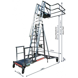 Imagen Escalera para camiones cisterna diseñada por Plabell.